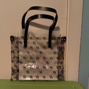 Dooney & Bourke Clear Tote with Black Handles